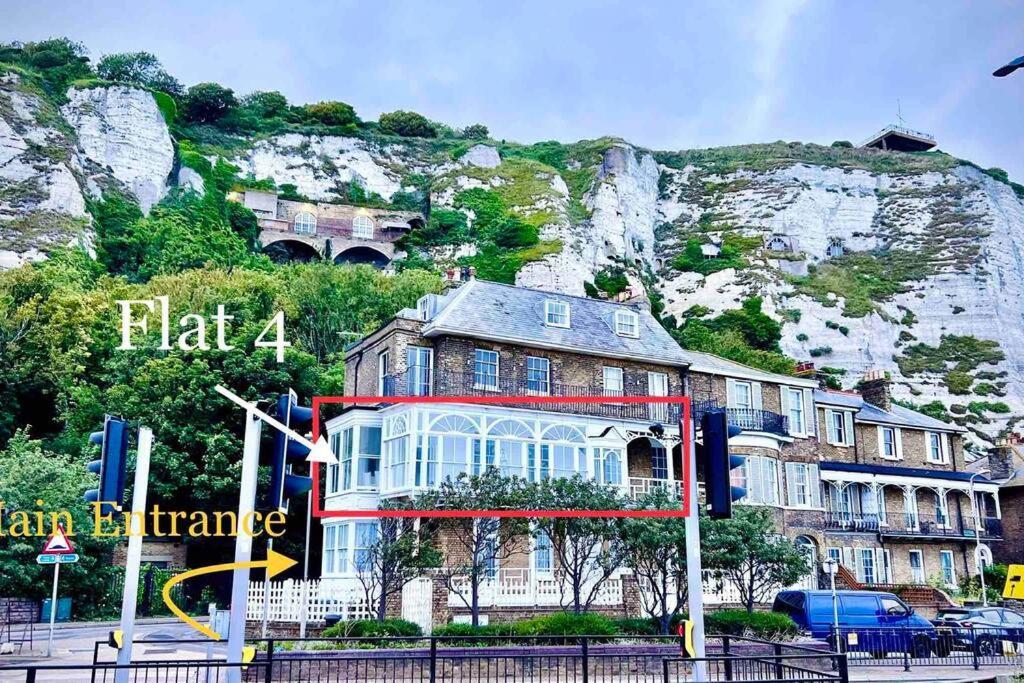 Flat 4 Marine Parade House, 1 East Cliff- Next To Dover Port, White Cliffs, Beach, Castle Kültér fotó