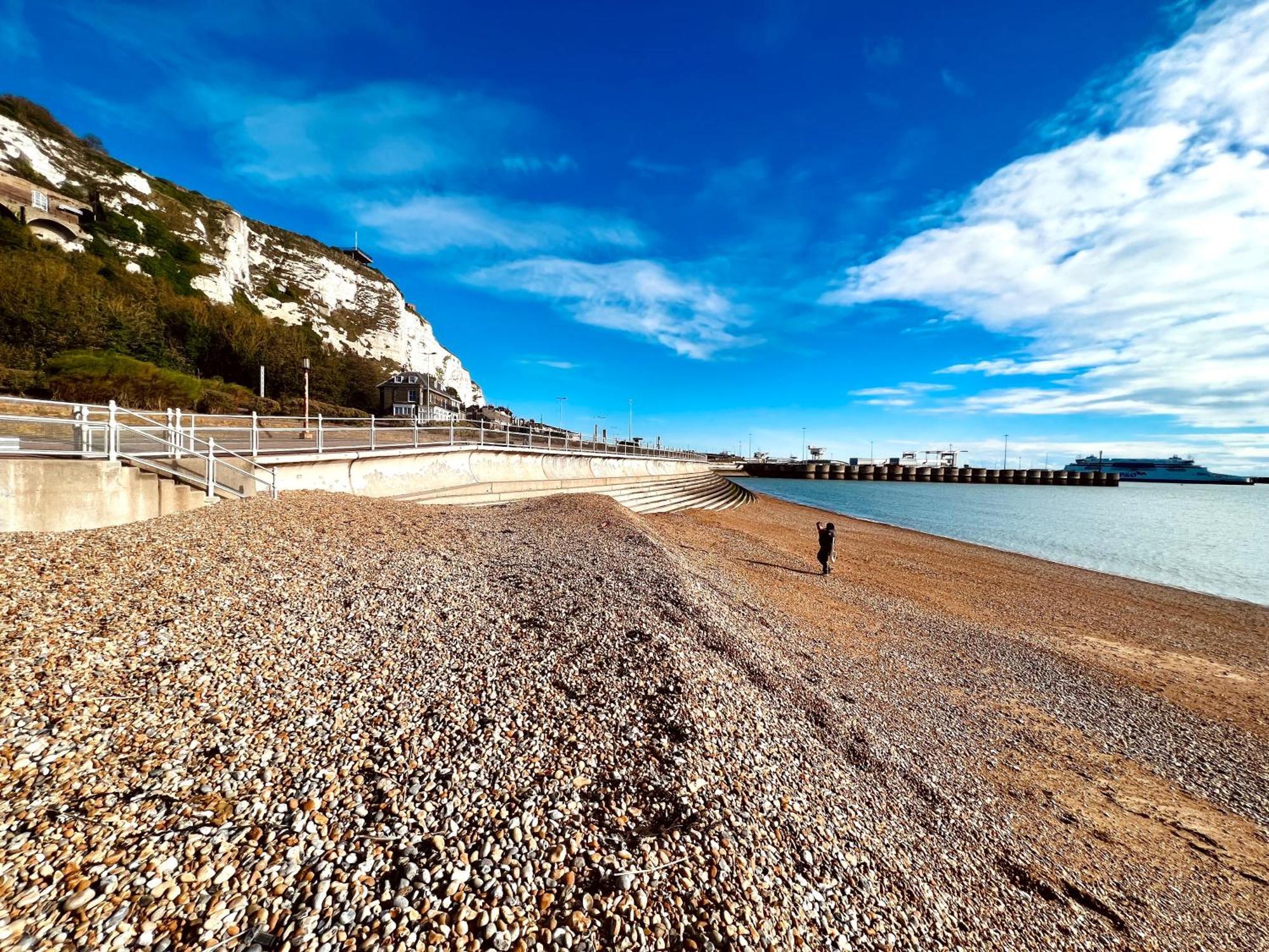 Flat 4 Marine Parade House, 1 East Cliff- Next To Dover Port, White Cliffs, Beach, Castle Kültér fotó